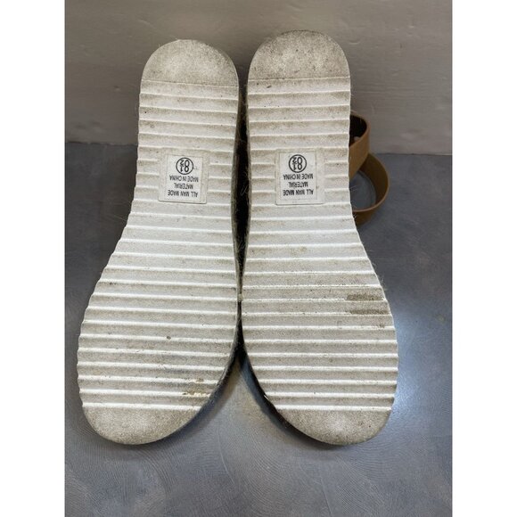 Soda Women's Ankle Buckle Espadrilles Platform Brown Open Toe Strappy Sandal 8.5 - Picture 8 of 10